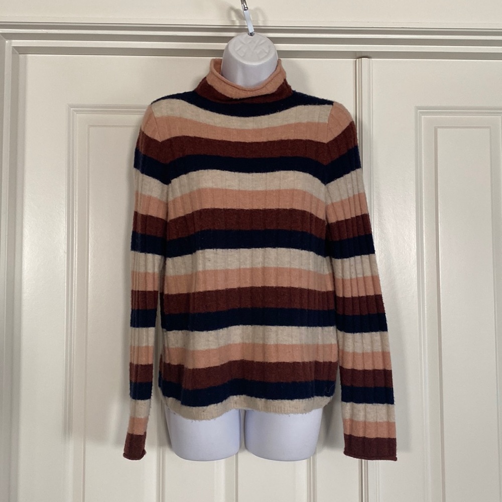 Madewell stripe sweater, multi color